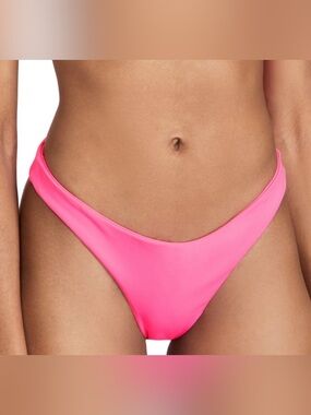 Good American Always Fits Better Cheeky Bikini Bottoms Hot Pink Size 1 or Small